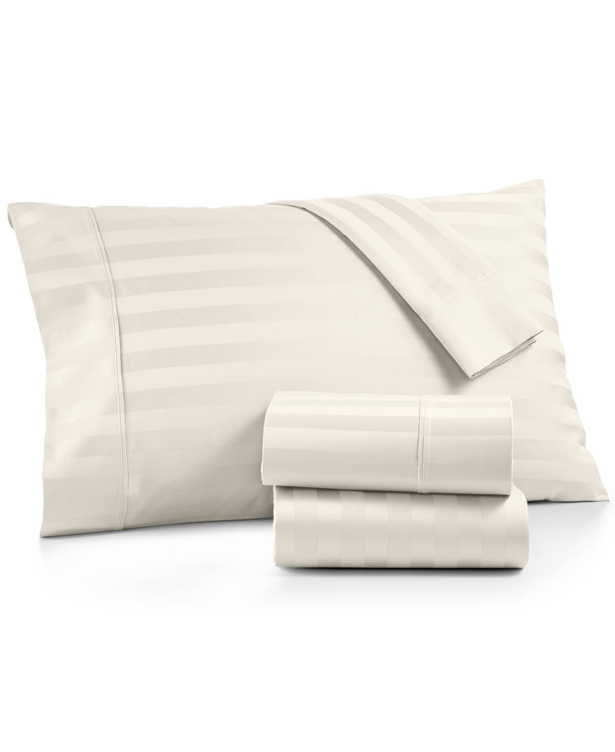 AQ Textiles Bergen Stripe 4-pc. California King Extra Deep Pocket Sheet Set, 1000 Thread Count 100% Certified Egyptian Cotton -