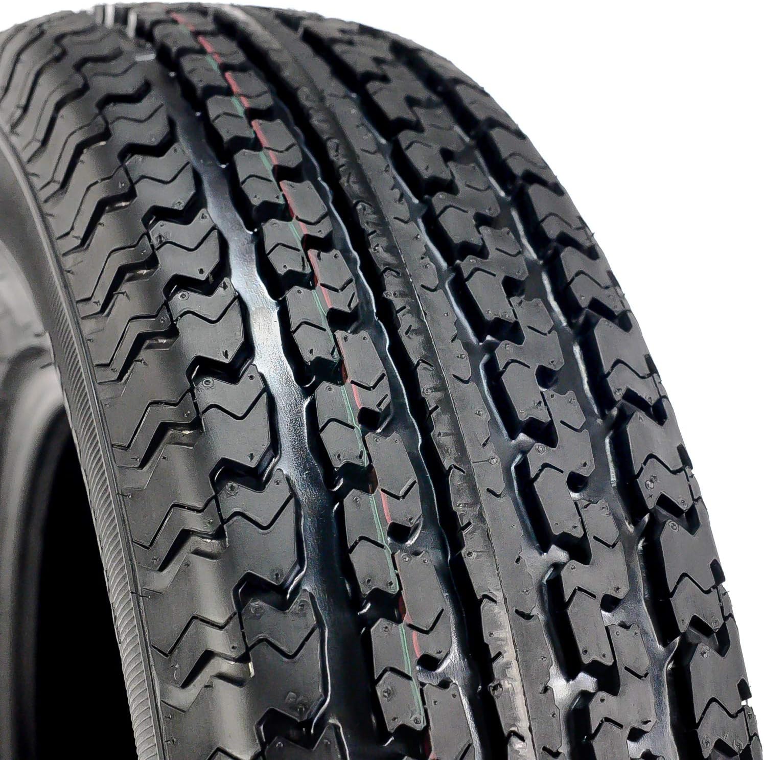 Set of 4 (FOUR) Transeagle ST Radial II Premium Trailer Radial Tires-ST205/75R15 205/75/15 205/75-15 107/102L Load Range D LRD 8-Ply BSW Black Side Wall