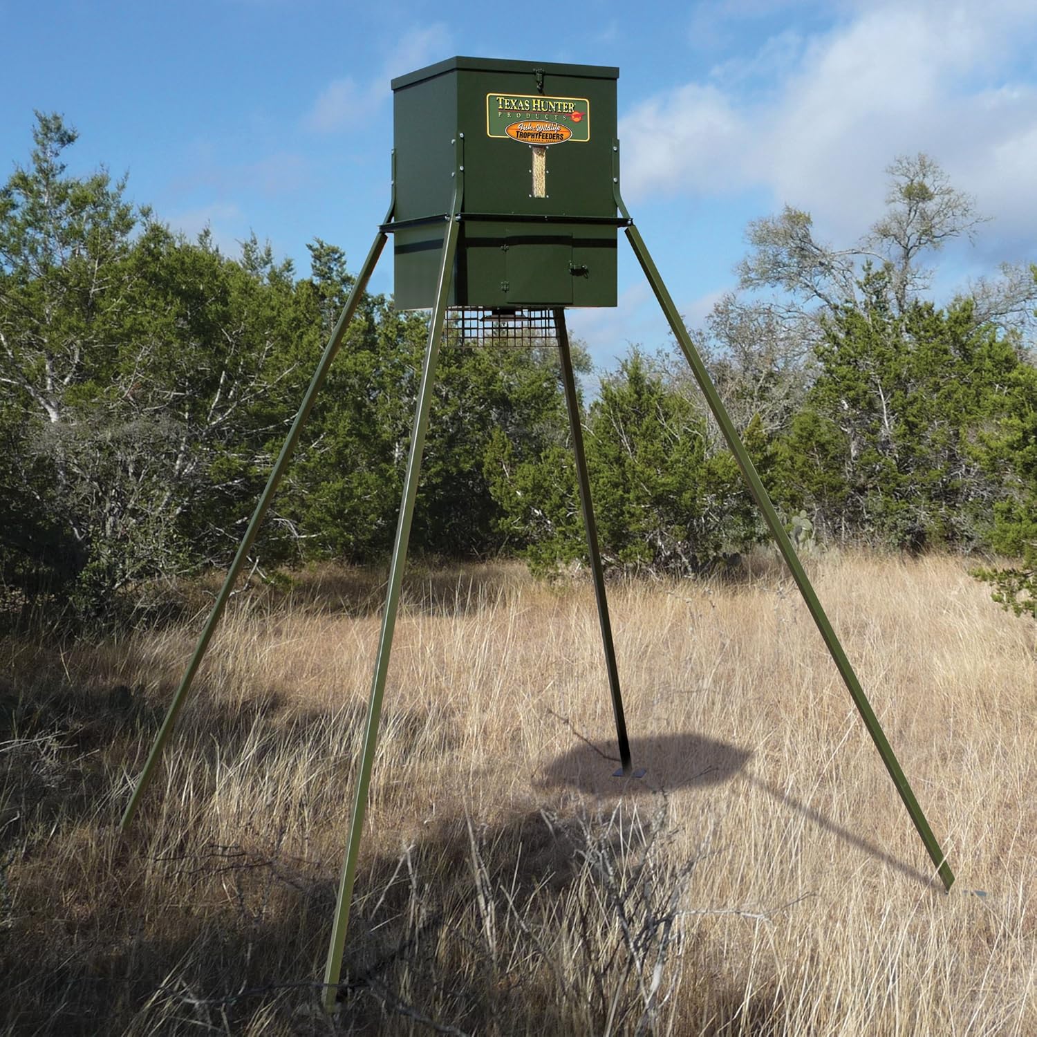 Wildlife & Deer Feeder w/ 8-Foot Heavy-Duty Extension Legs - 300 lb. Corn Capacity - Model TF300L8