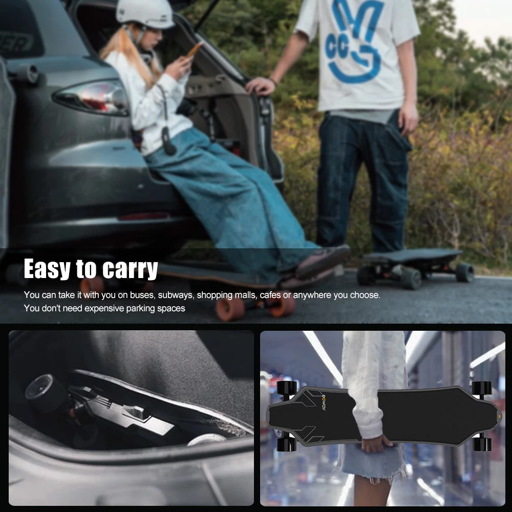 Electric Skateboard with Remote Control, 655W Motor E-Skateboard, 45 KM/H Top Speed Electric Longboard with Frog Light, 30KM Range,for Youth, Adults - Curated Treasures Market