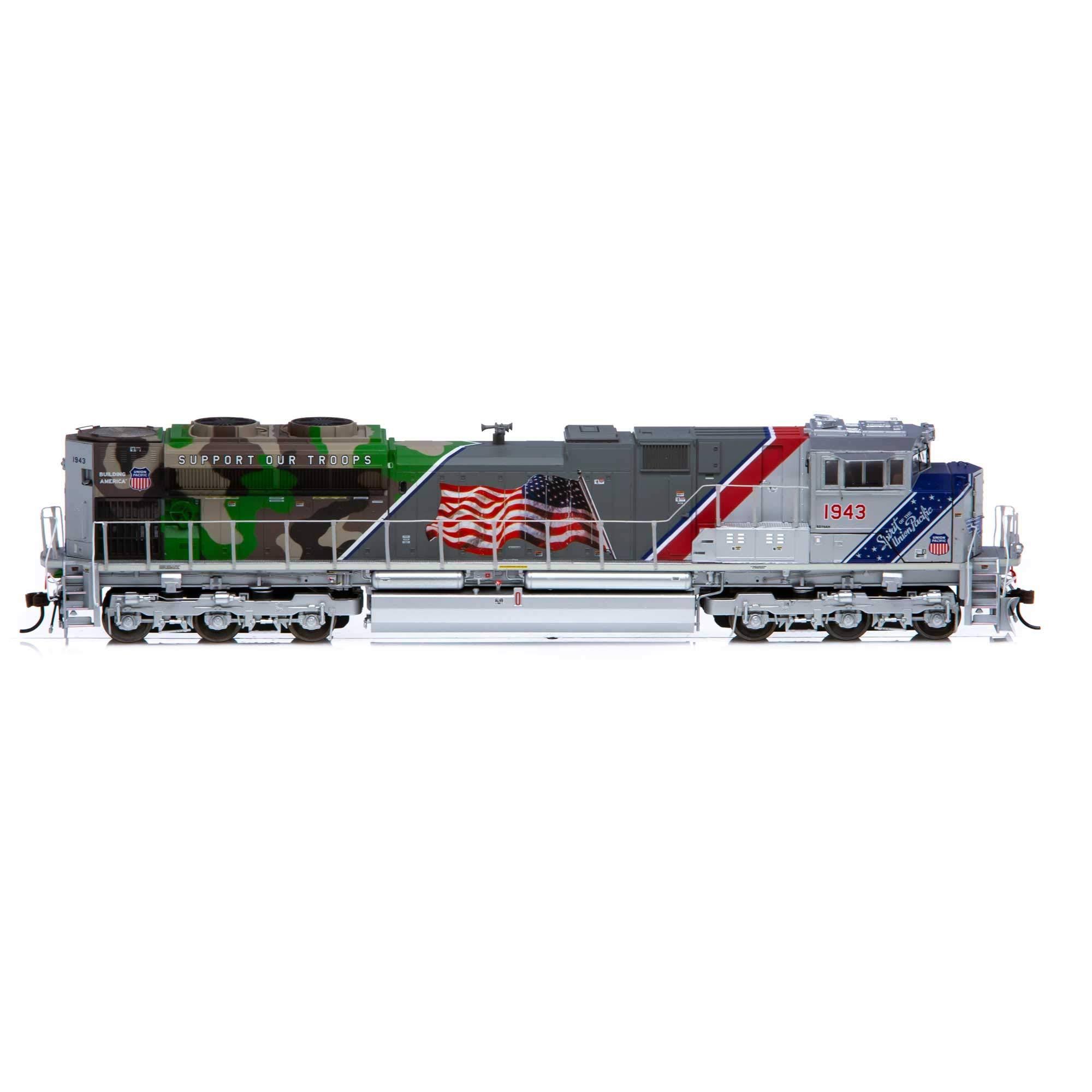 Athearn ATHG01943 SD70ACe w/DCC u0026 Sound, UP/Spirit of Up #1943, HO