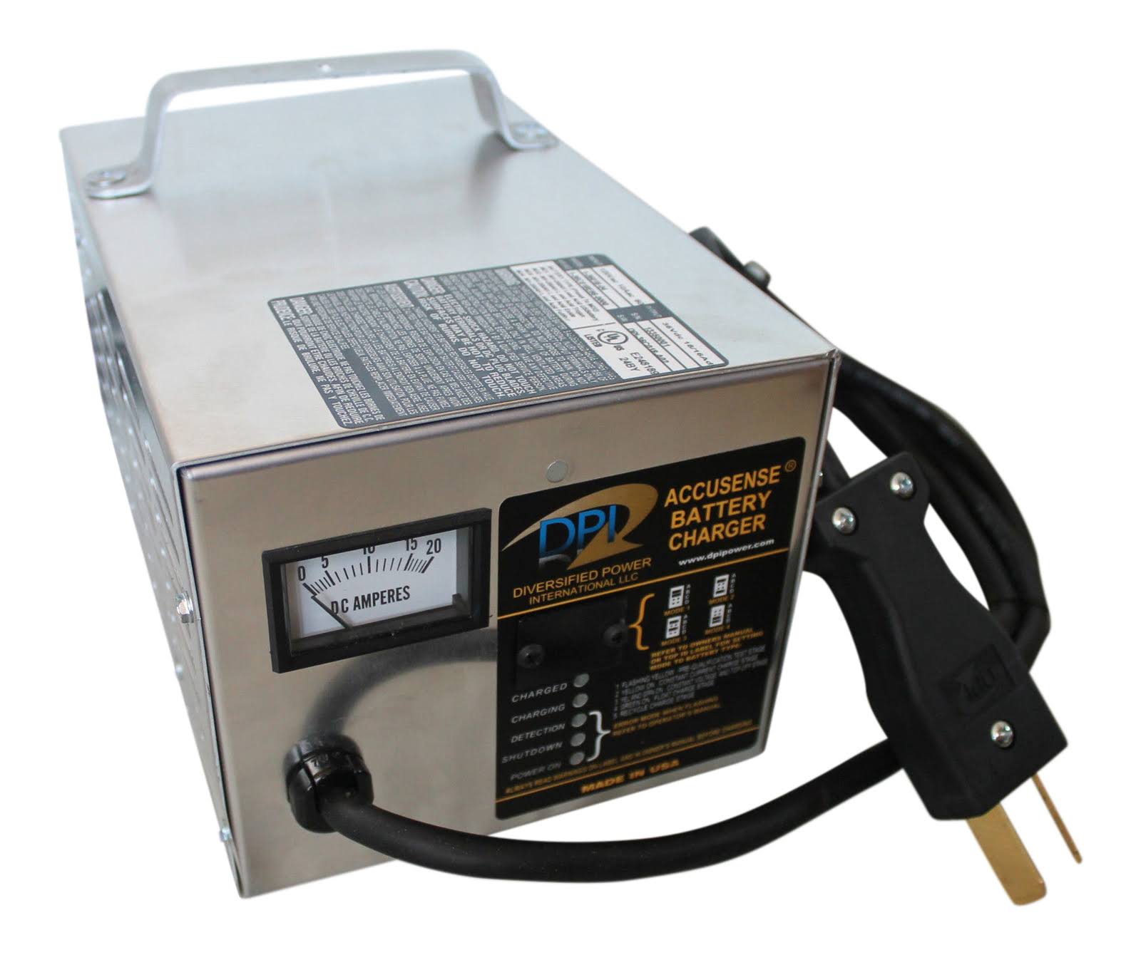 48Volt 17AMP Golf Cart Battery Charger with ClubCar Crowfoot Connector