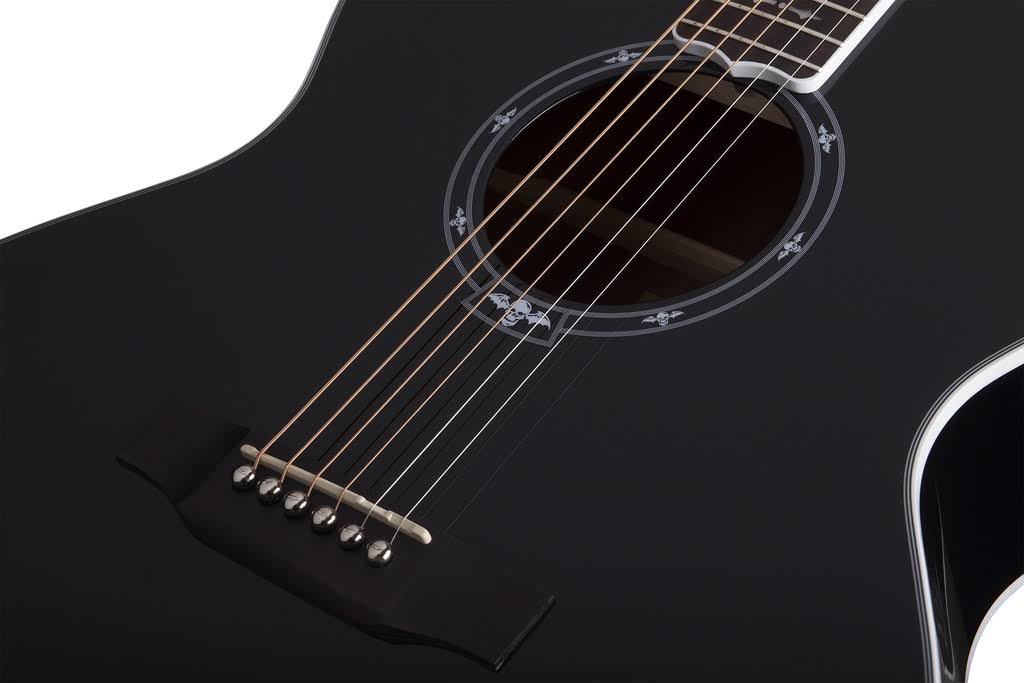 Schecter 3703 Synyster Gates &SYN J& Acoustic Guitar, Gloss Black