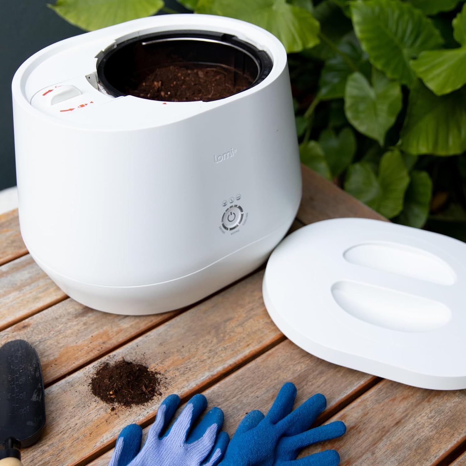 Lomi 1 | Kitchen Composter, 3L, World’s First Smart Waste Home Food Upcycler, Turn Waste into Natural Fertilizer with a Single Button, Indoor Compost, Electric Kitchen Food Recycler (45 Cycles)