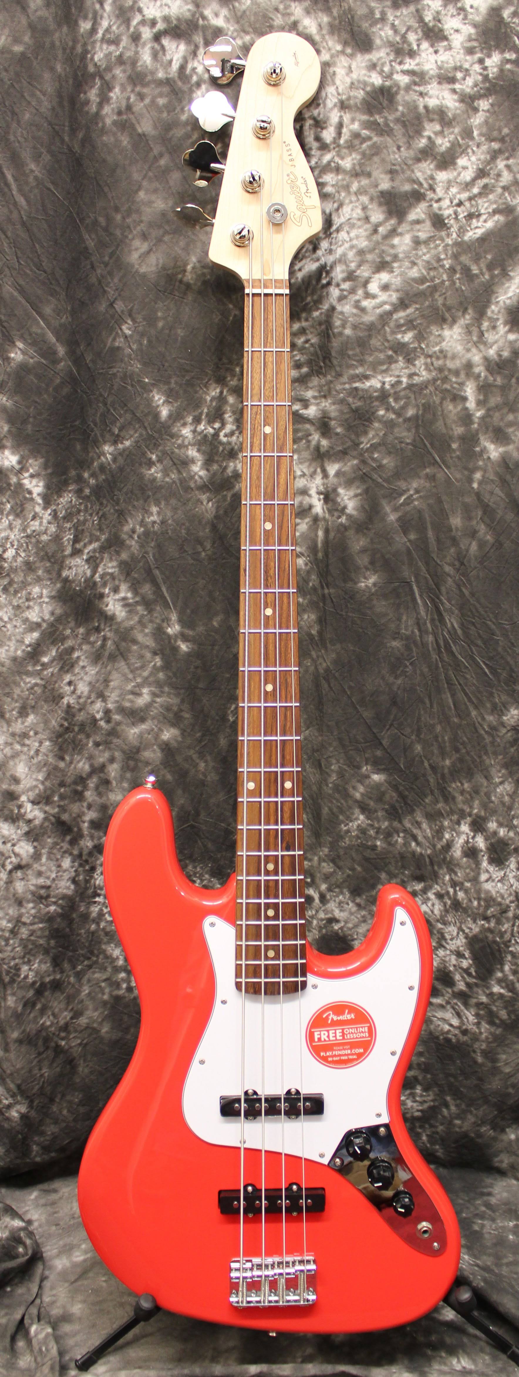 Squier Affinity Series Jazz Bass - Race Red Guitar