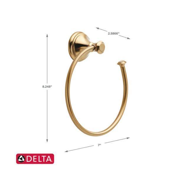 Delta Cassidy 5 Piece Bathroom Hardware Set Finish: Champagne Bronze