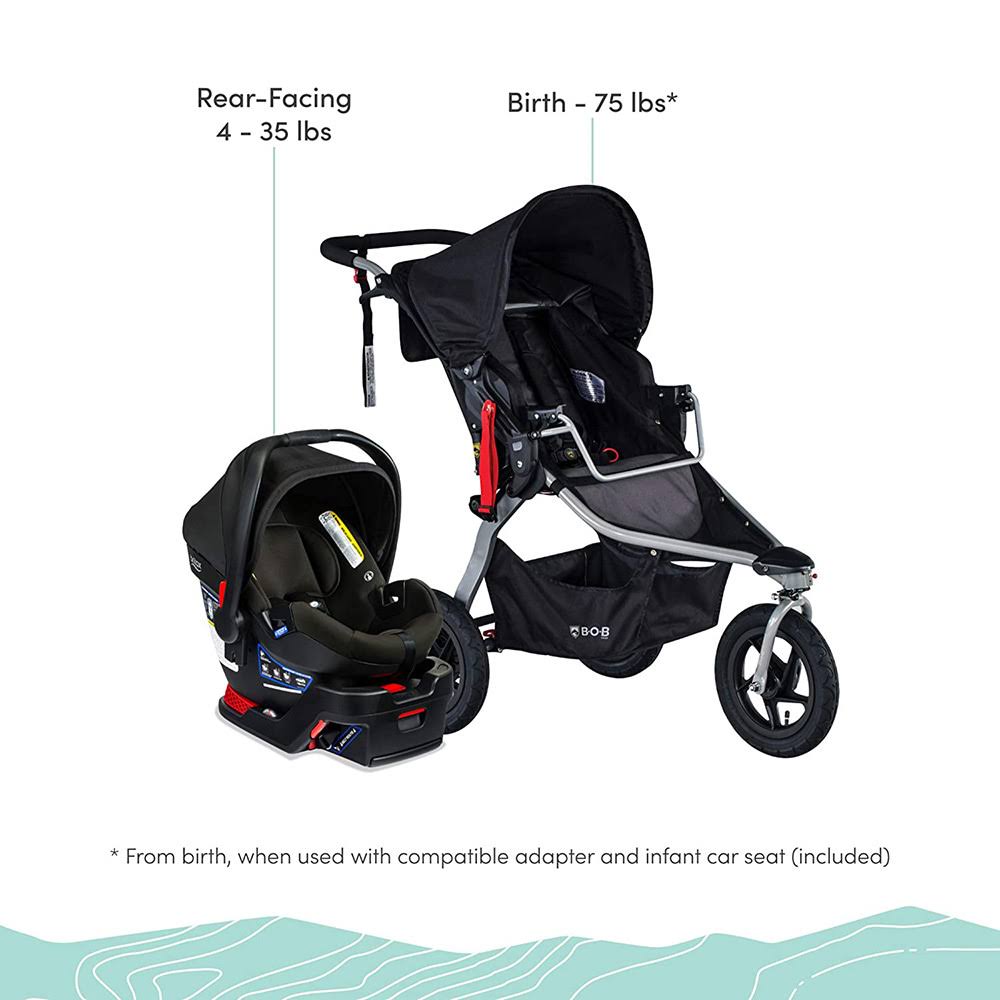 Bob Gear Rambler B-Safe Gen2 Stroller Travel System - Black