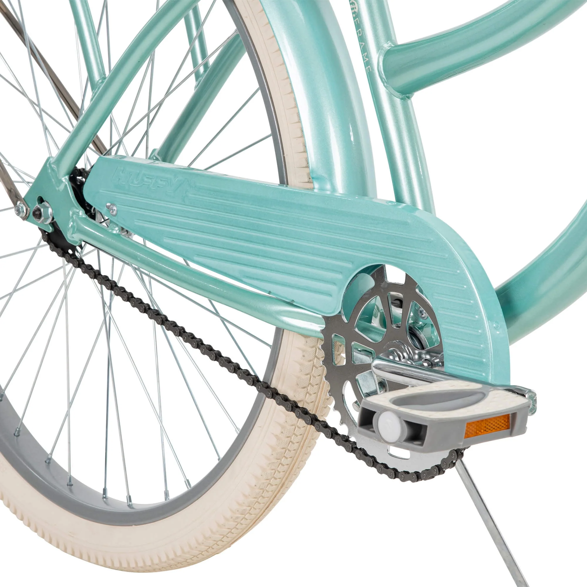 Huffy 26 Nel Lusso Classic Cruiser Bike with Perfect Fit Frame, Women's, Ages 13 Years, Light Blue