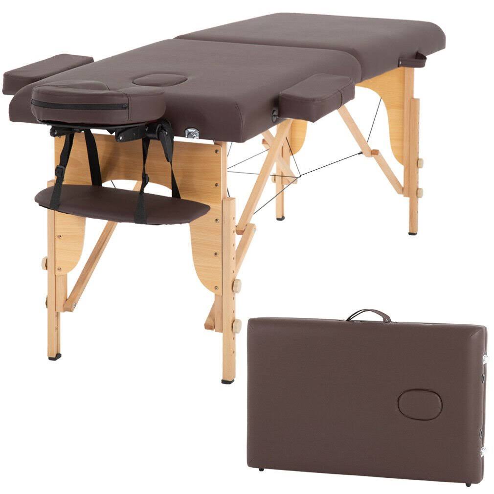 Massage Table Massage Bed Spa Bed 73” Long Portable 2 Folding w/ CA