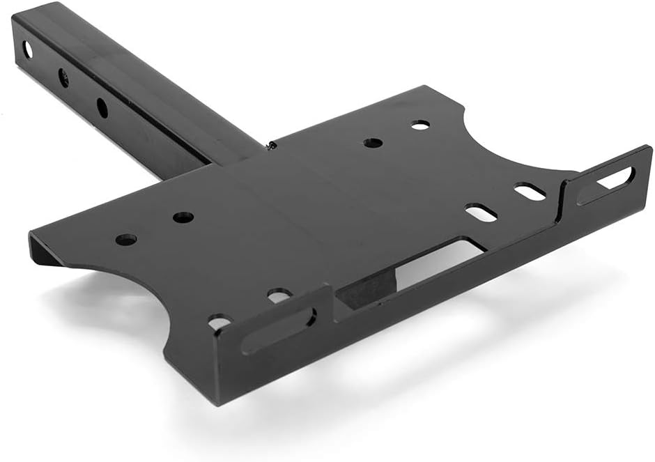 FIERYRED Winch Cradle Winch Mounting Plate Universal 2" Trailer Hitch Winch Mount Bracket 1,300 lb. - 16,500 lb. Capacity for Recovery Winches,Fit for ATV UTV Truck Pack of 2