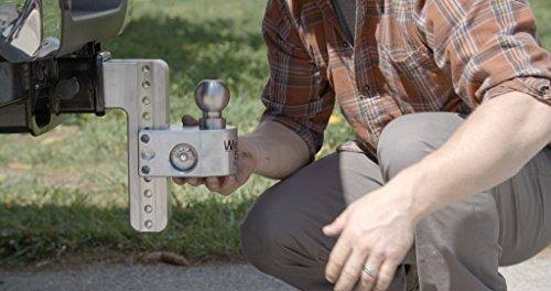Weigh Safe Adjustable 10x22 Drop Ball Mount with 3x22 Shank and Hitch Pin - WS10-3-KA