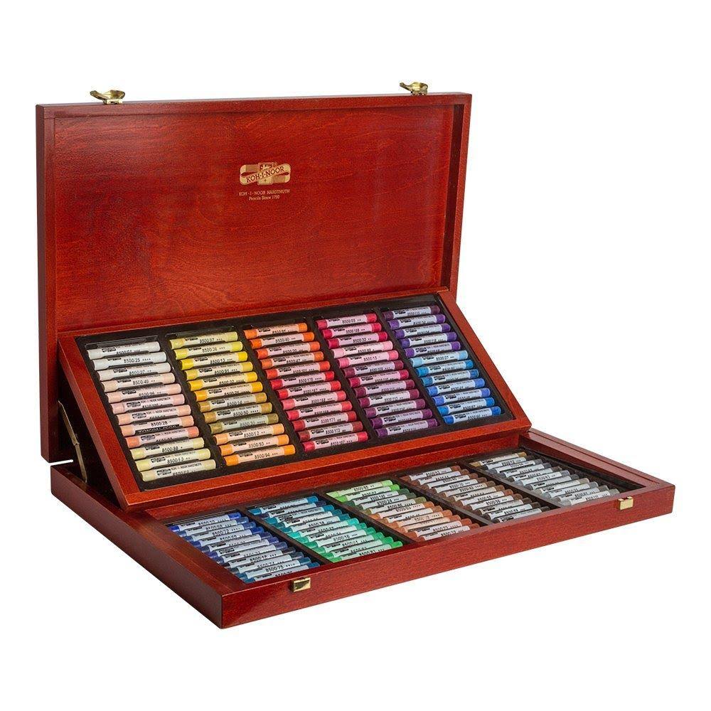 Koh-I-Noor : Toison D&Or : Soft Pastels : Set of 120 : Wooden Case