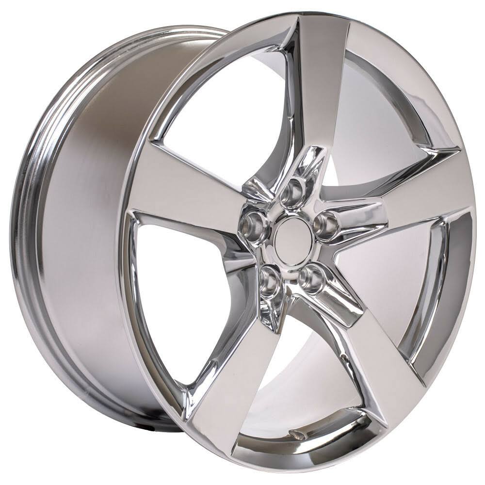 OE Wheels 20x9 Wheel Fits Camaro - SS Style Chrome Rim, Silver