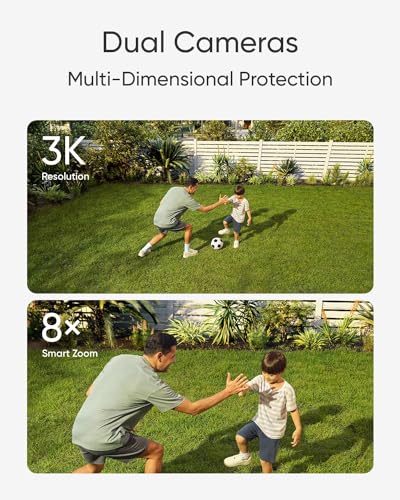 Eufy Security Floodlight Camera E340 Corded Electric Wireless 2K Dome security camera