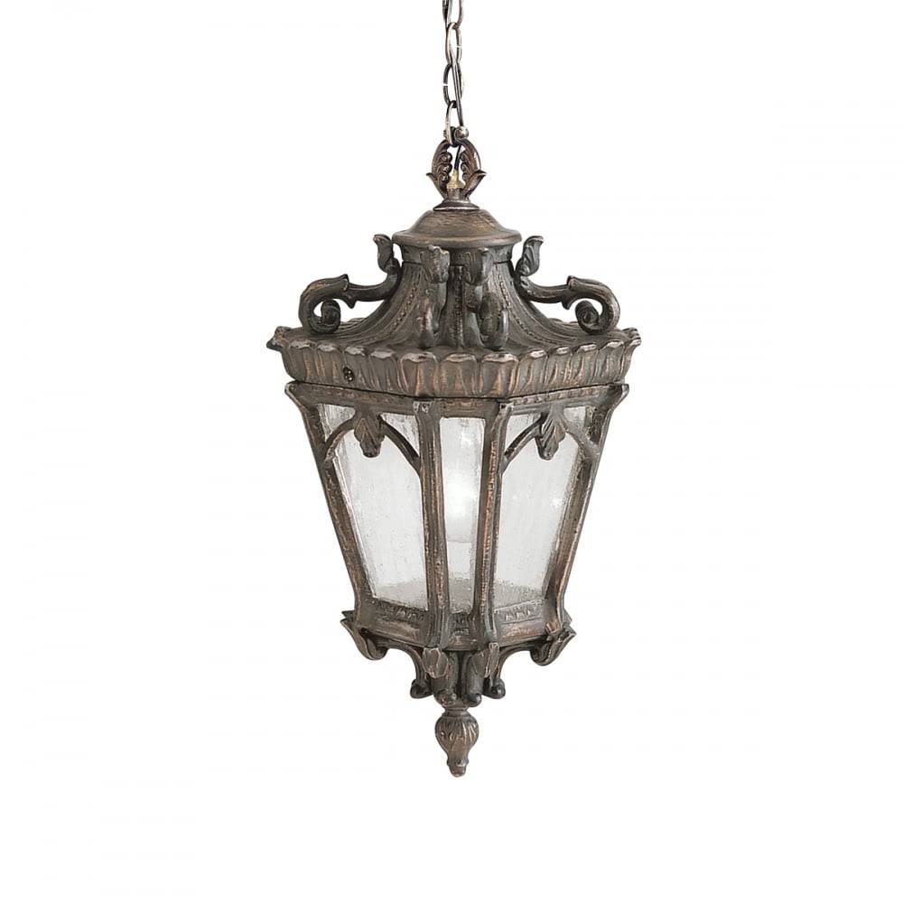 Kichler Tournai American Gothic Rustic Bronze Porch Suspended Lantern Hanging Porch Lights