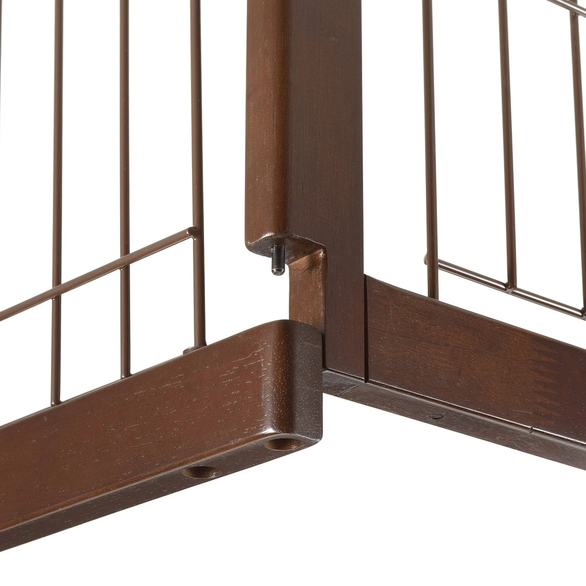 Richell Dark Brown Wooden Pet Crate Small