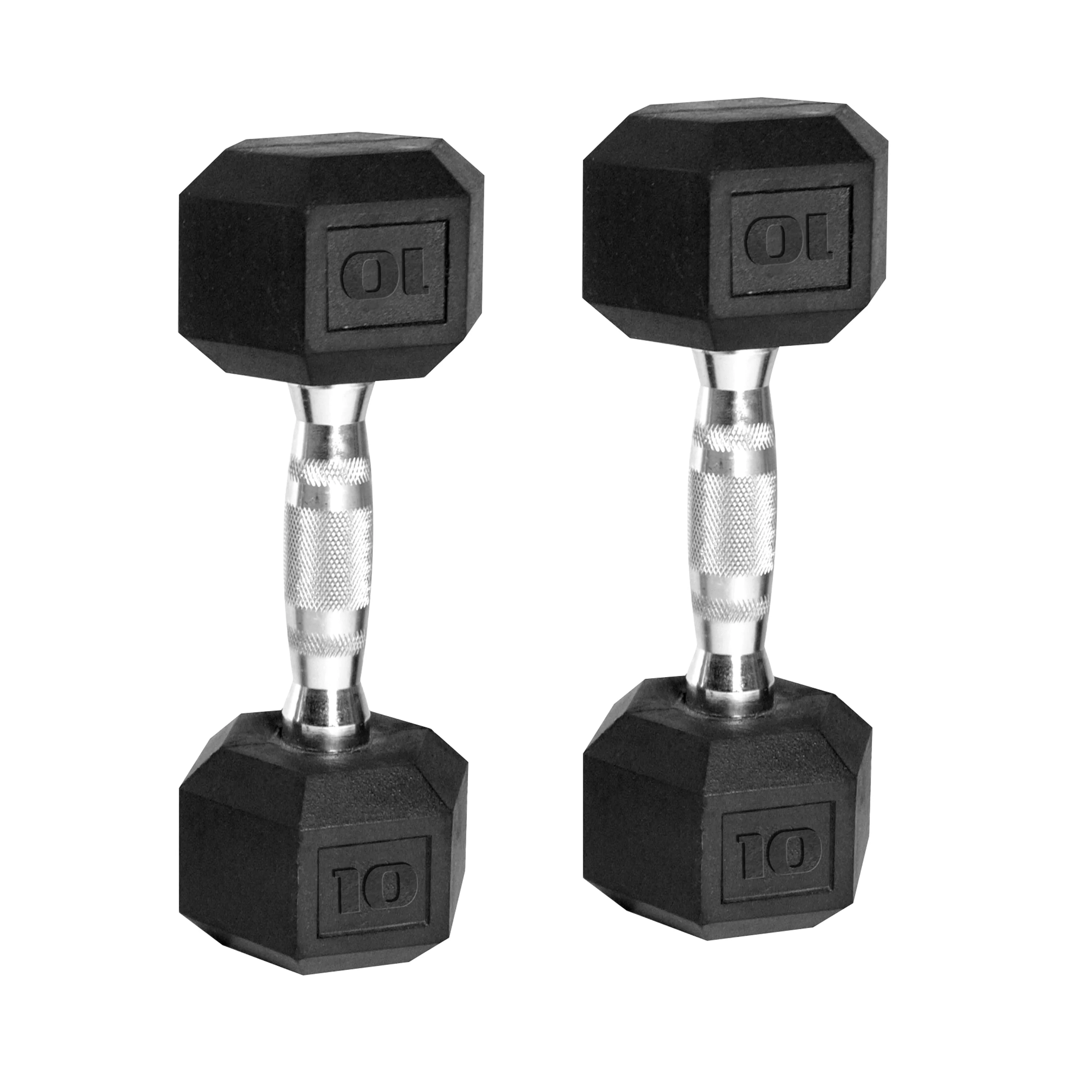 CAP Barbell, 20lb Coated Rubber Hex Dumbbell, Pair