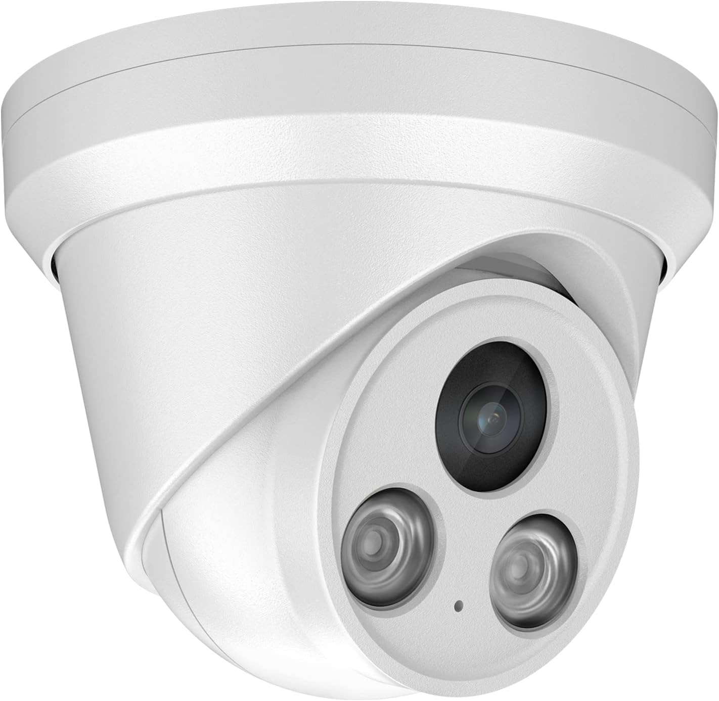 Compatible with Hikvision 8MP Security PoE IP Turret Camera with Built-in Mic,UltraHD 4K Outdoor CCTV Camera with 2.8mm Lens,98ft IR Night Vision and Motion Detection,WDR,IP67 Waterproof