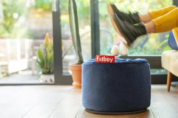 Fatboy Point Velvet Ottoman - Deep Blush