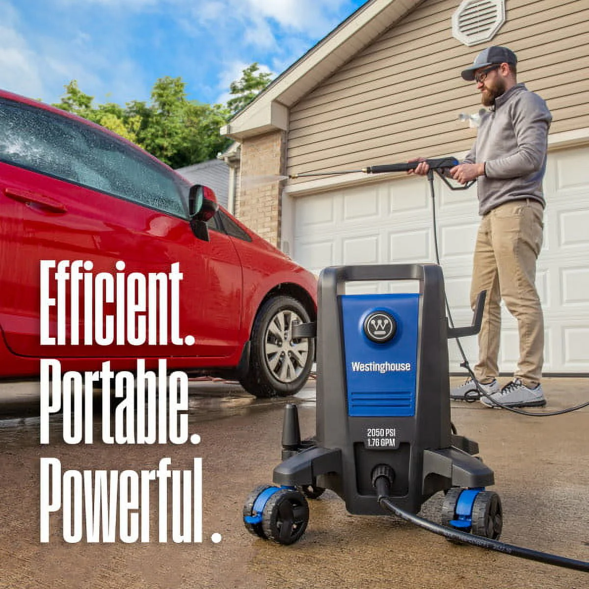 Westinghouse 2300 Max PSI Electric Pressure Washer, 1.76-GPM, Soap Tank, 5 Nozzles
