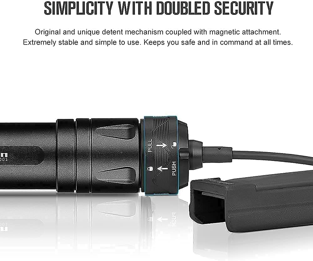 OLIGHT Odin 2000 Lumens Rechargeable Picatinny Rail Mounted Tactical Flashlight with Remote Pressure Switch, Bundled with MLOK Slide Rail Mount Rail Adapter for Odin Mini and Odin Tactical Light