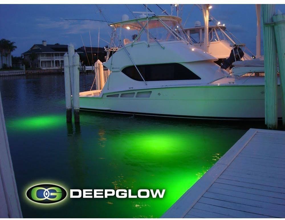 Deep Glow Green Underwater Light for Salt or Freshwater