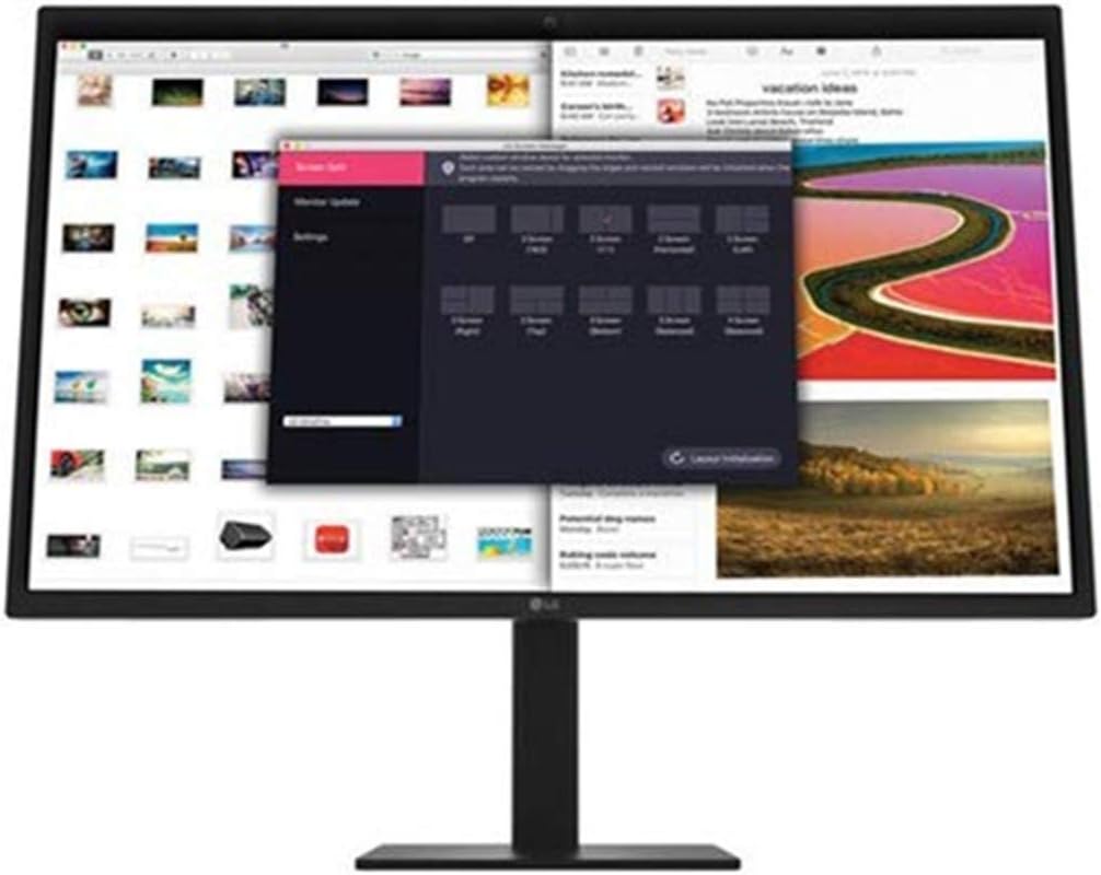 LG UltraFine 5K IPS LED Monitor for MacBook Pro, Black, 27" (Renewed)