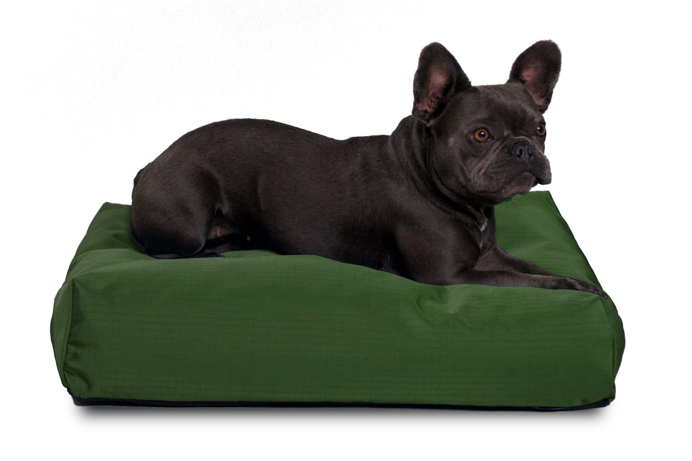 Tough Nesting Dog Bed | Chew Resistant | K9 Ballistics , Green / Large (40x22 x 34x22 x 5x22)