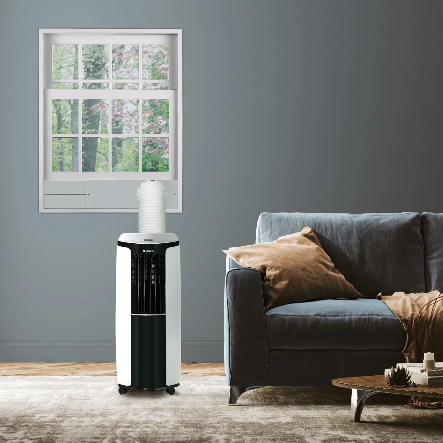 Gree 6,000 BTU (DOE) 10,000 BTU (ASHRAE) Portable Air Conditioner with Remote up to 350 Sq ft