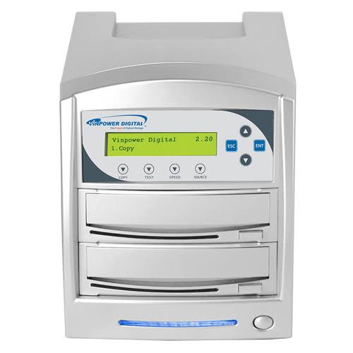 Vinpower Black 1 to 1 SharkCopier DVD CD Tower Duplicator Model SHARK-S1T-BK