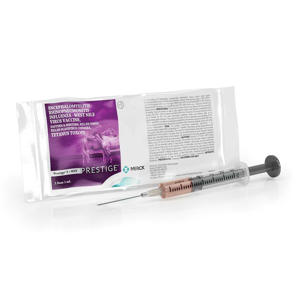Merck Prestige 5 + WNV Vaccine - Pet Supplies online store