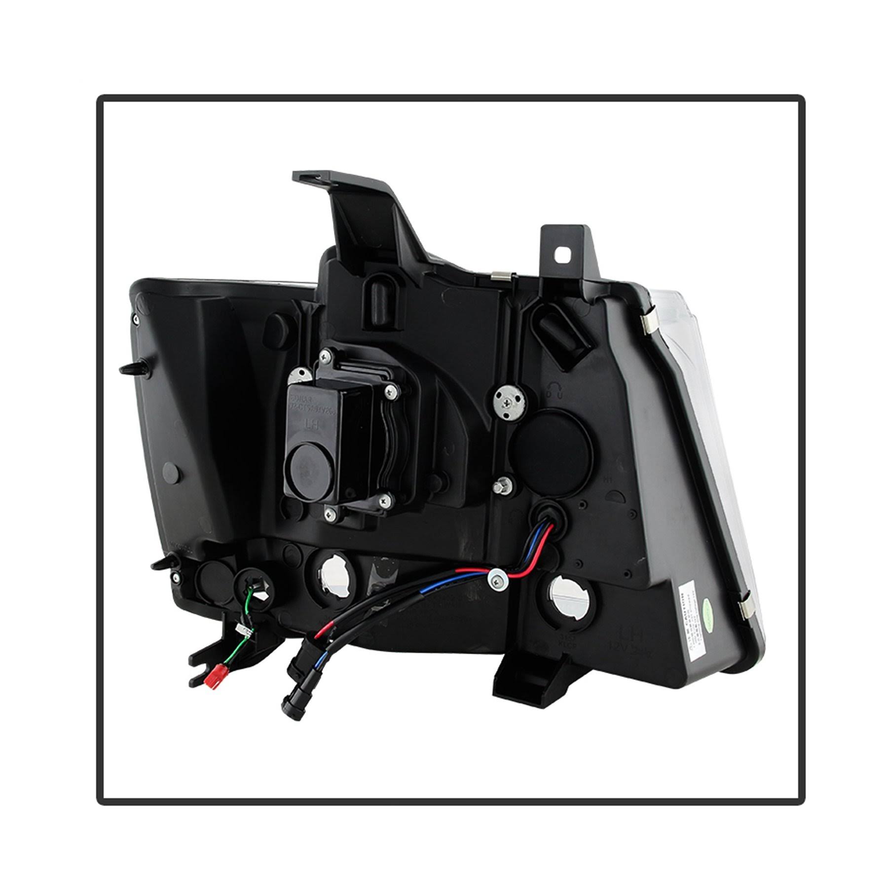Spyder - Black DRL LED Projector Headlights