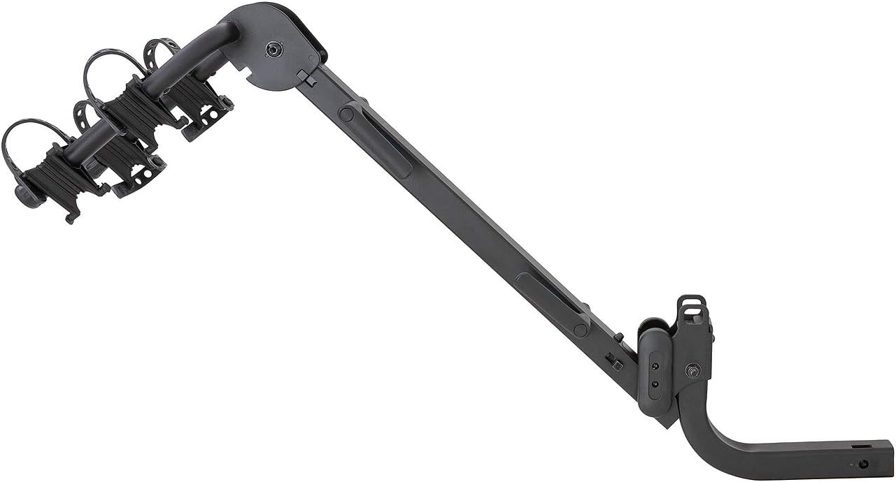 Rhino-Rack 2 Bike Hitch Mount Bike Carrier, Bike Rack Bicycle Carrier Racks Hitch Mount Double Foldable Rack for Vehicles, Heavy Duty and Adjustable Cradles - RBC045