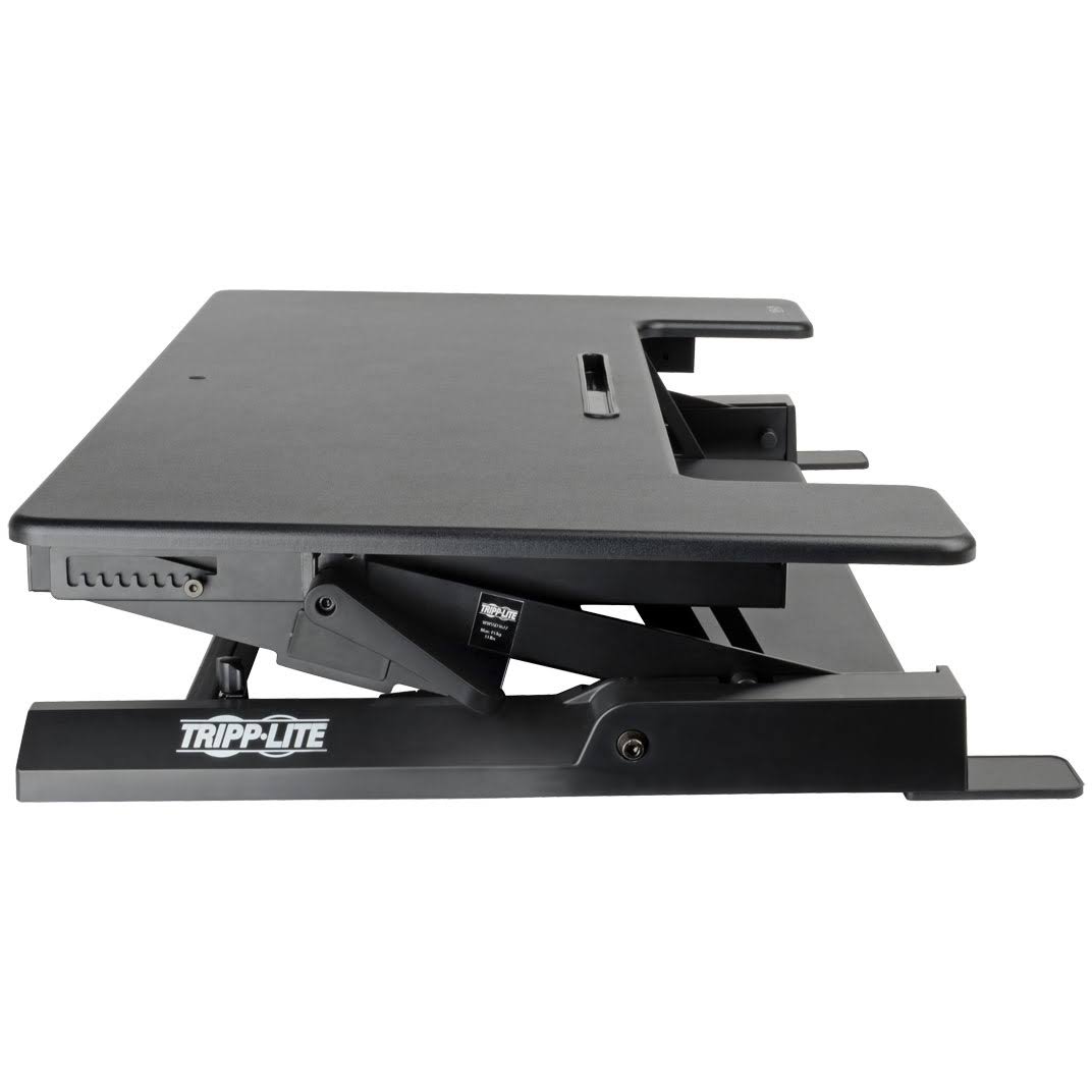 Tripp Lite Sit Stand Desktop Workstation Adjustable Standing Desk 36x22 in. - Standing desk converter - rectangular with contour