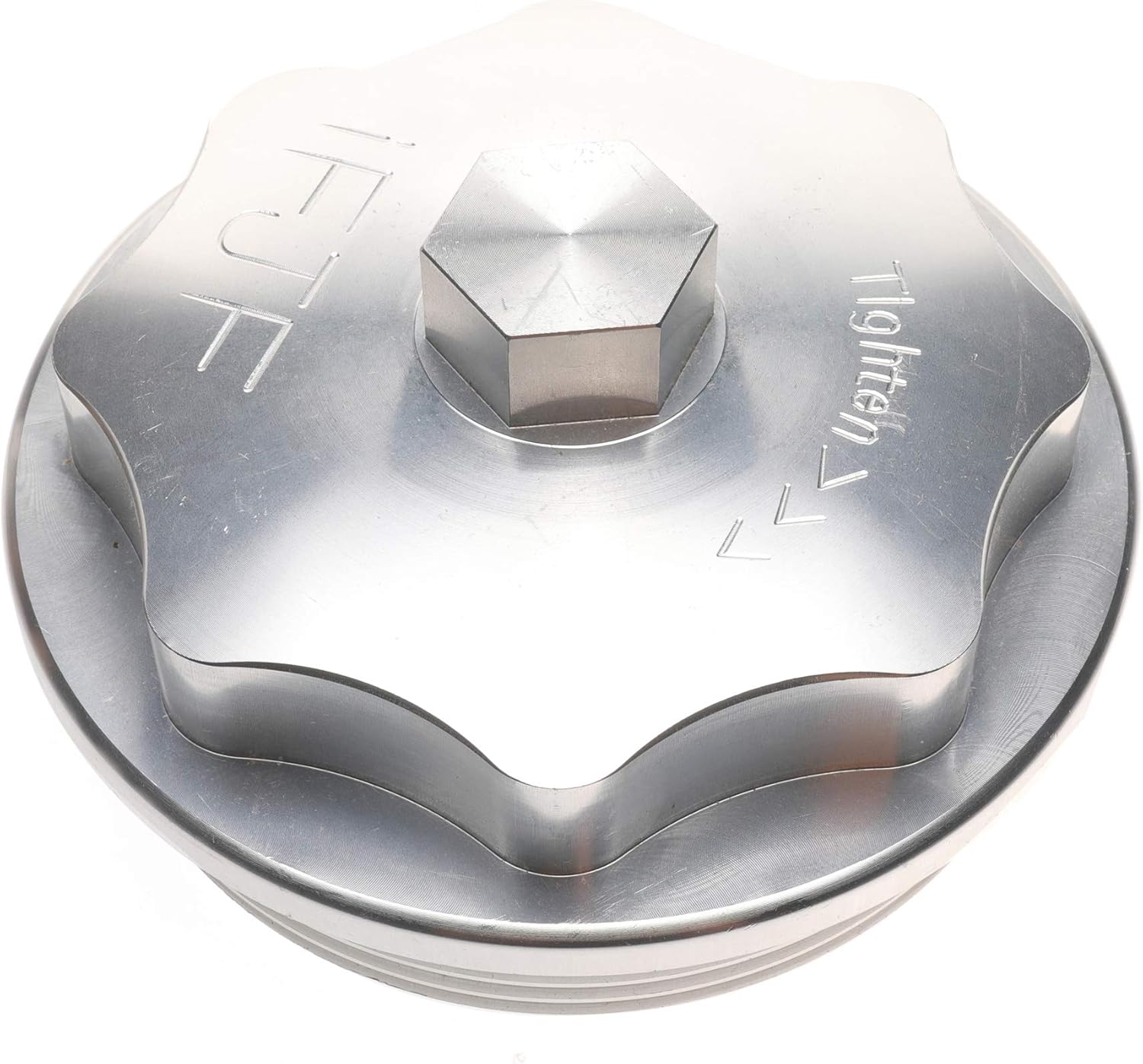 iFJF F81Z9G270BA Fuel Filter Cap Replacement for Powerstroke 7.3L V8 1999-2003 F250 F350 F450 F550 Super Duty 2000-2003 Excursion Billet Aluminum 1831193C91 RK31449 904-203 Pack of 2
