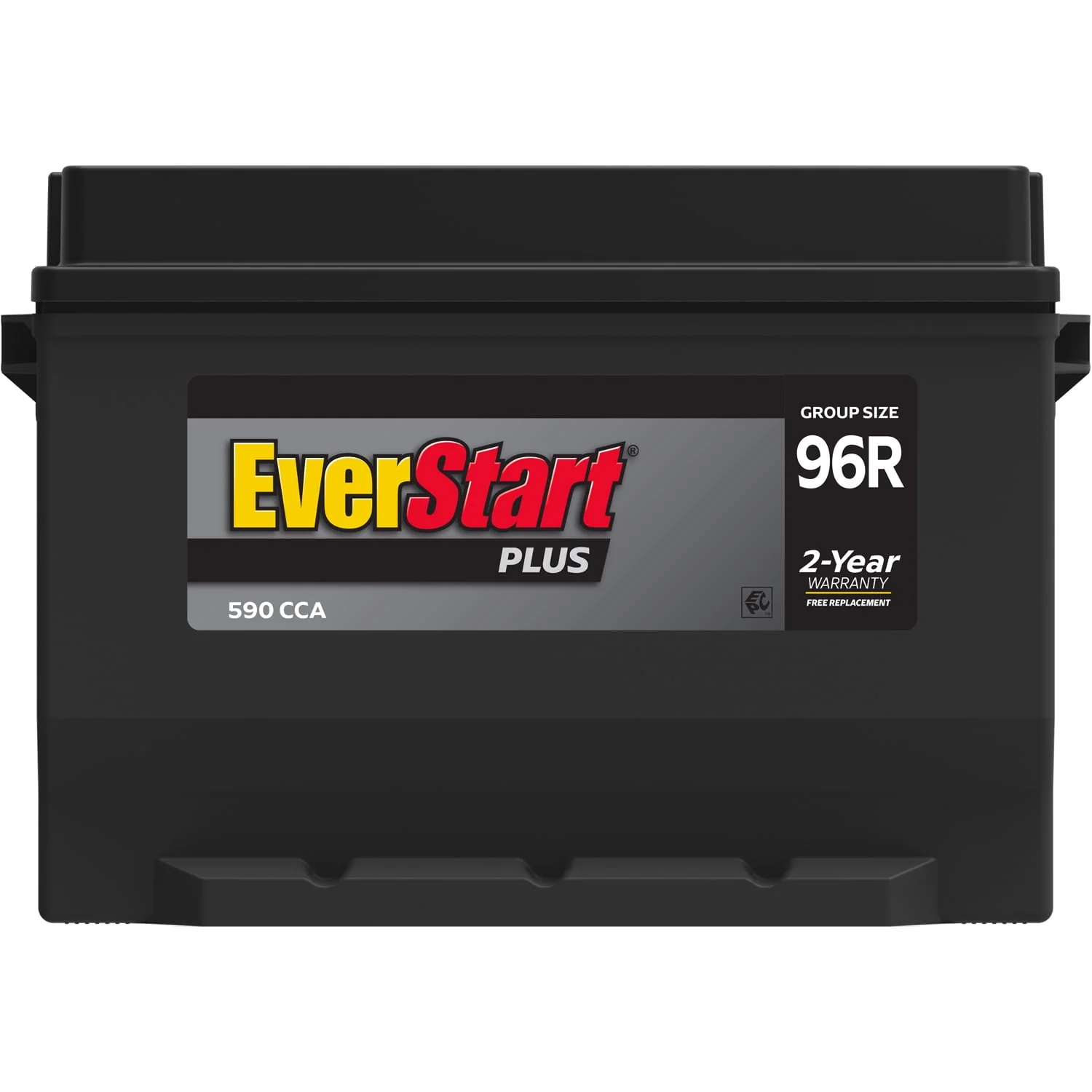 EverStart Plus Lead Acid Automotive Battery, Group Size 96R 12 Volt, 590 CCA