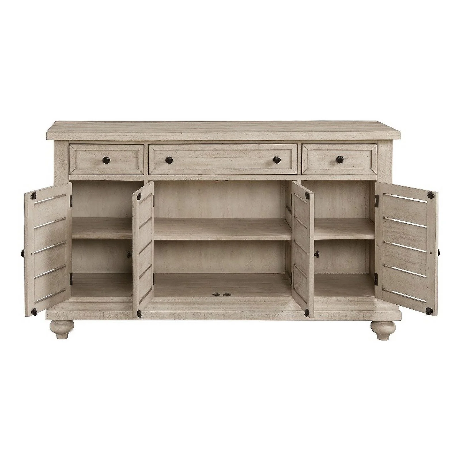Riverside Furniture Hailey Cottage Wood Server in Pebble Tan