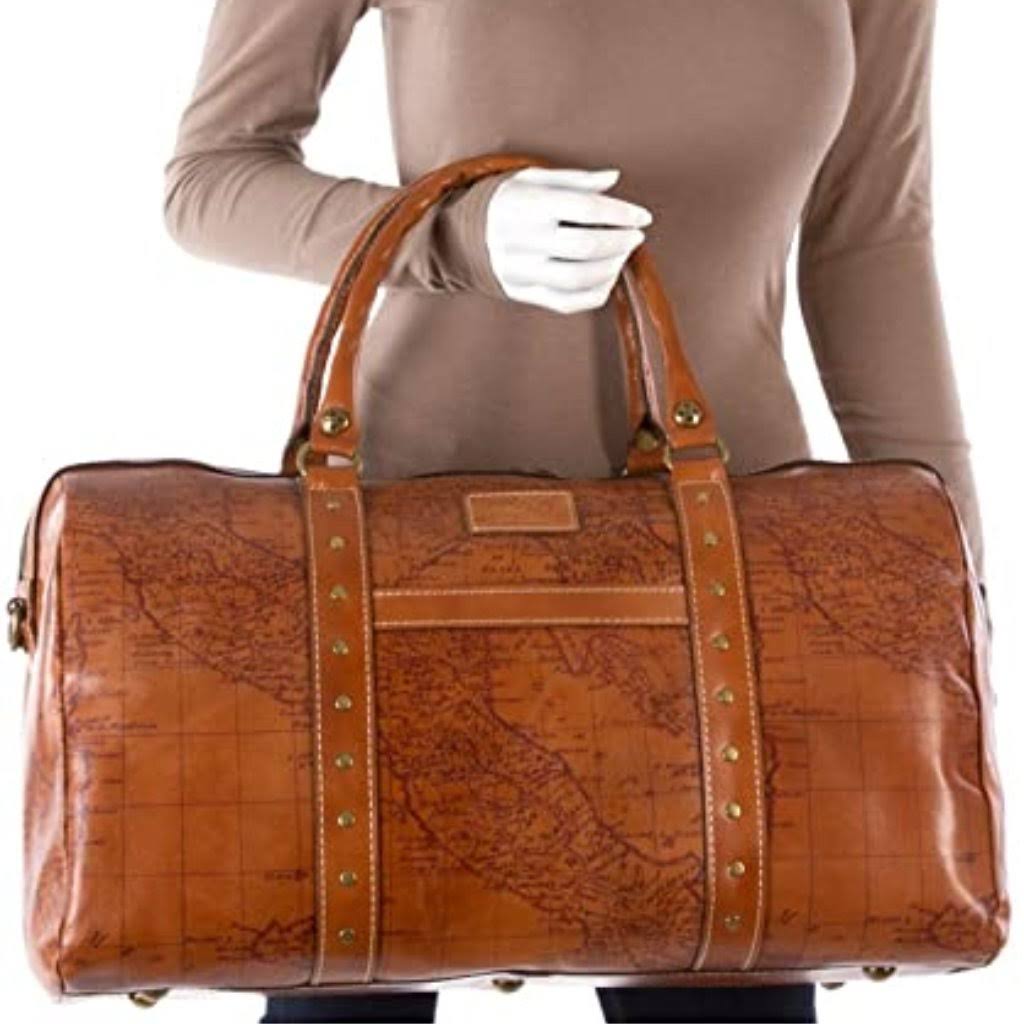 Patricia Nash Milano Leather Weekender - Map
