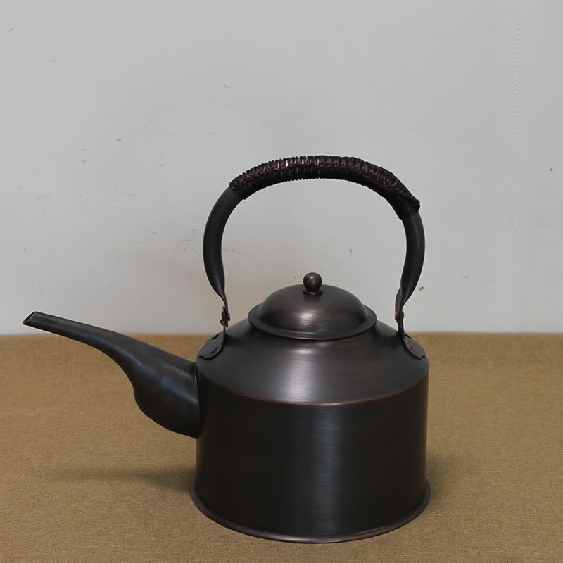 Kkekos Handmade Solid Copper Kettle Copper Teapot with Stovetop Tea Pot 3L/4L/5L