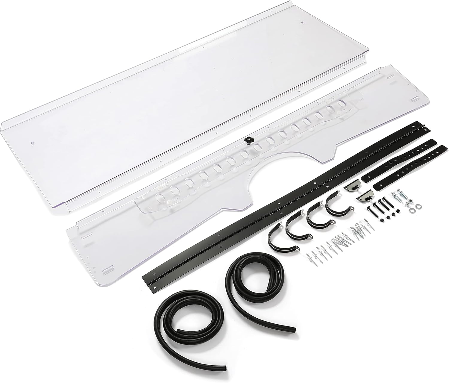 HECASA Front 0.177 Thick Folding Windshield Compatible with 2006-2009 Yamaha Rhino 450 / 2004-2007 Yamaha Rhino 660 / 2008-2013 Yamaha Rhino 700 Flip Clear Windscreen