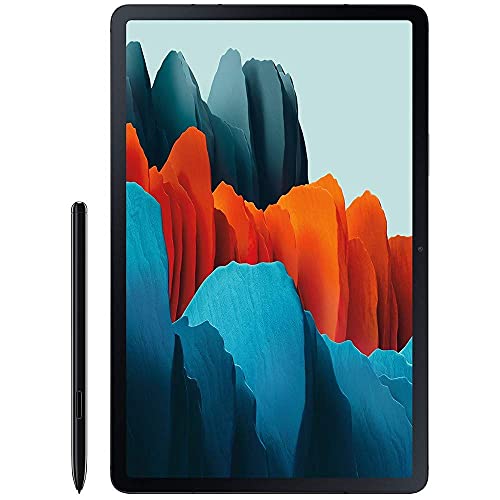 Samsung Galaxy Tab S7 w/Low Latency S Pen (128GB, 6GB RAM) 11.0" 120Hz Display, Snapdragon 865+, 8000mAh Battery, Wi-Fi Performance Tablet SM-T870 (64GB SD Bundle) (Renewed)