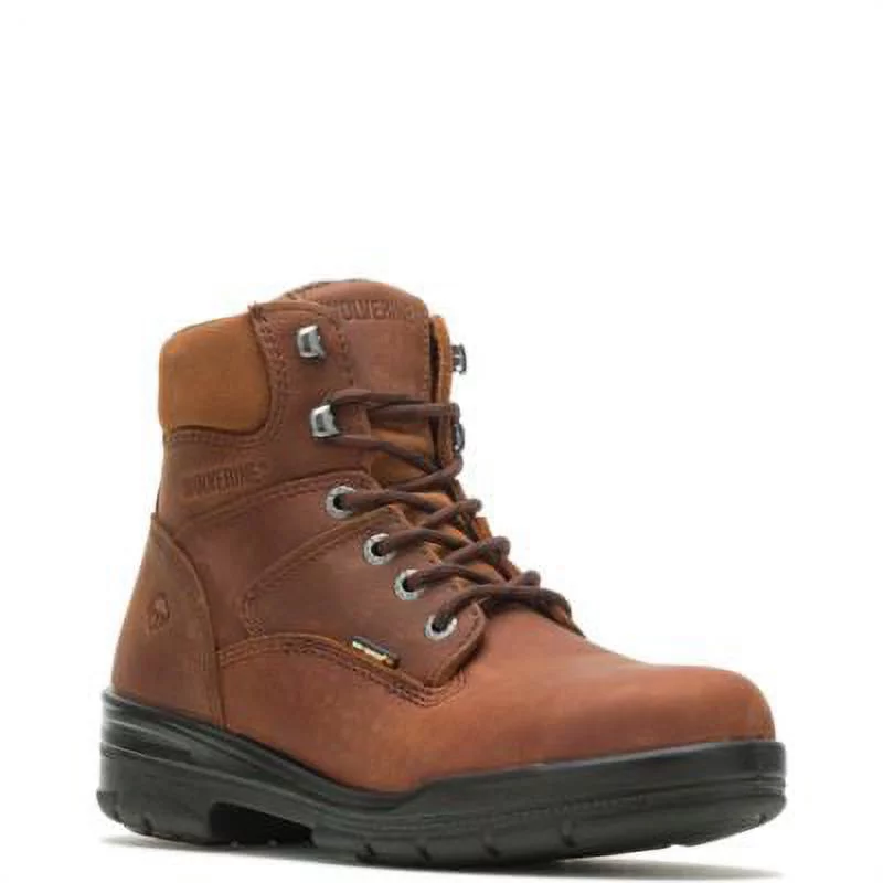 Wolverine DuraShocks Slip Resistant 6" Work Boot Men Dark Brown - Curated Treasures Market