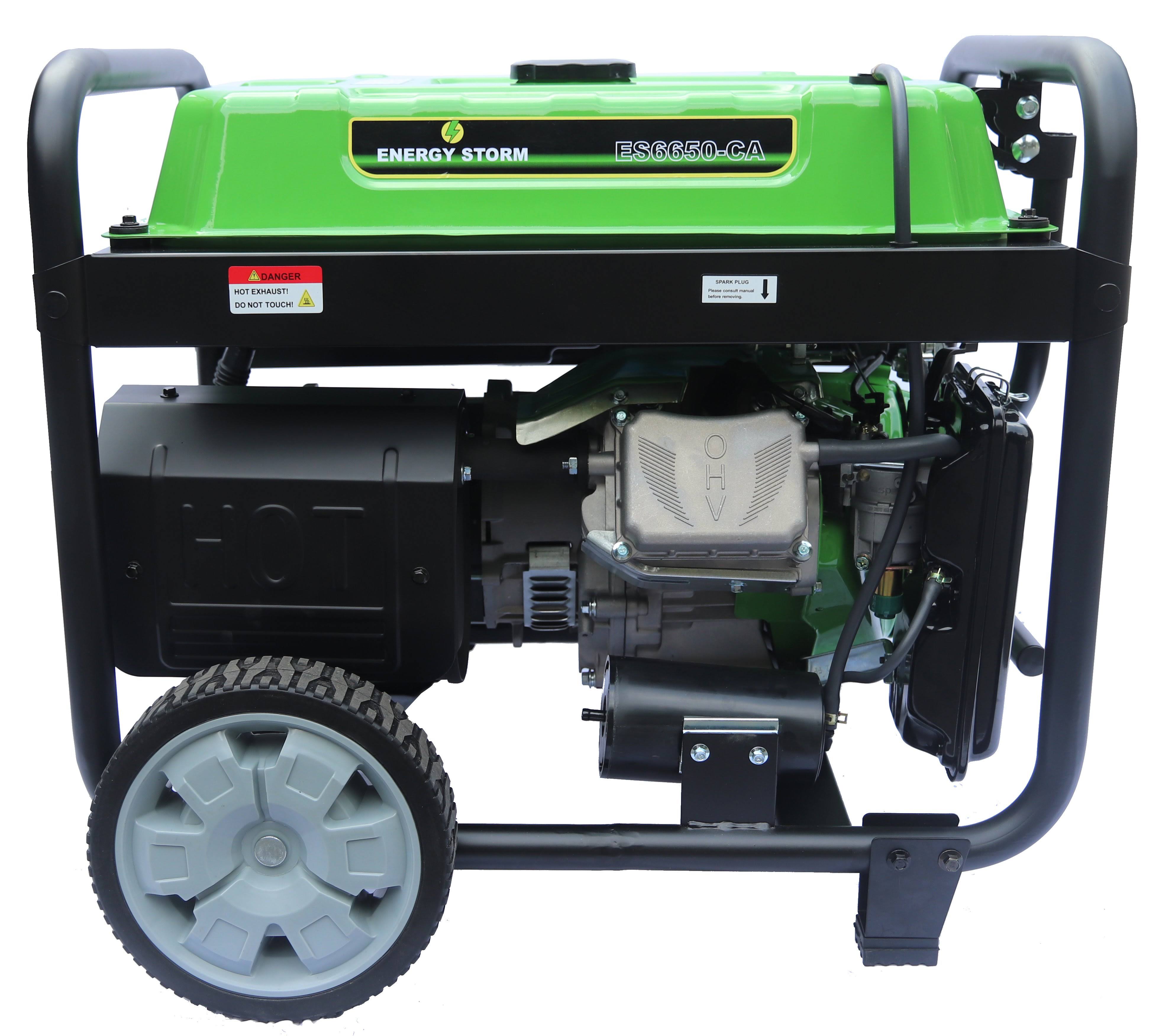 Lifan 6500-Watt Surge 6000 Watt Rated Recoil Start Open Frame Generator -CARB, ES6650-CA
