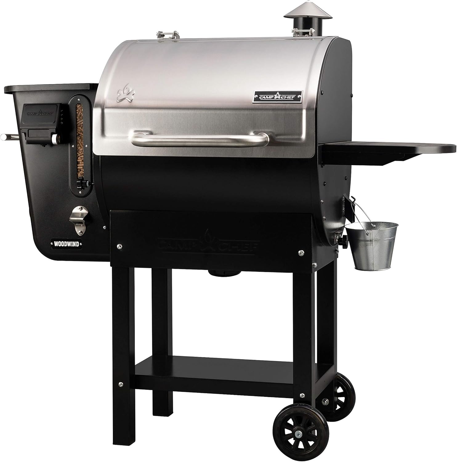 Camp Chef 24 in. WIFI Woodwind Pellet Grill & Smoker, WIFI & Bluetooth Connectivity, PID controller, Stainless Steel, Total Cooking Surface 811 sq in