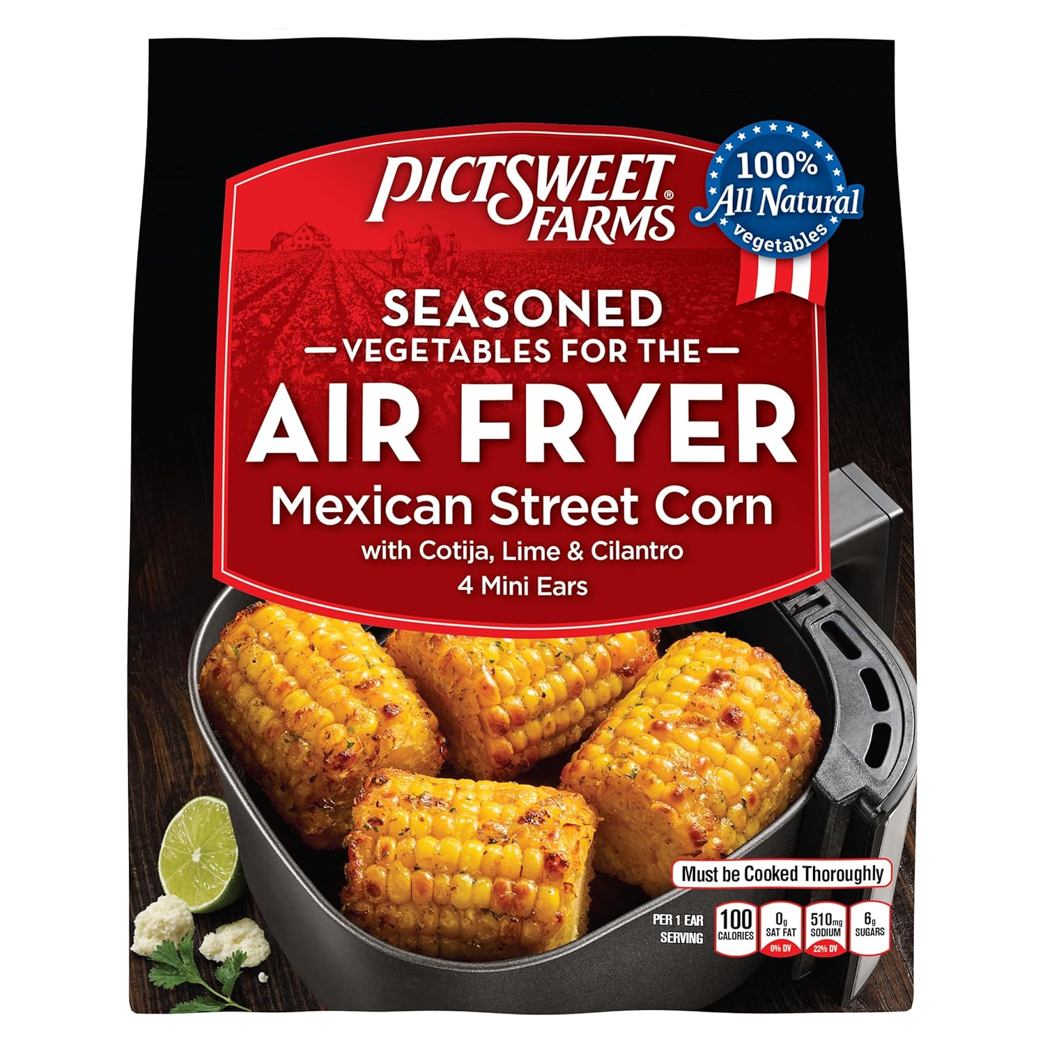 Pictsweet Farms® Seasoned Vegetables for the Air Fryer Mexican Street Corn- 4 Mini Ears