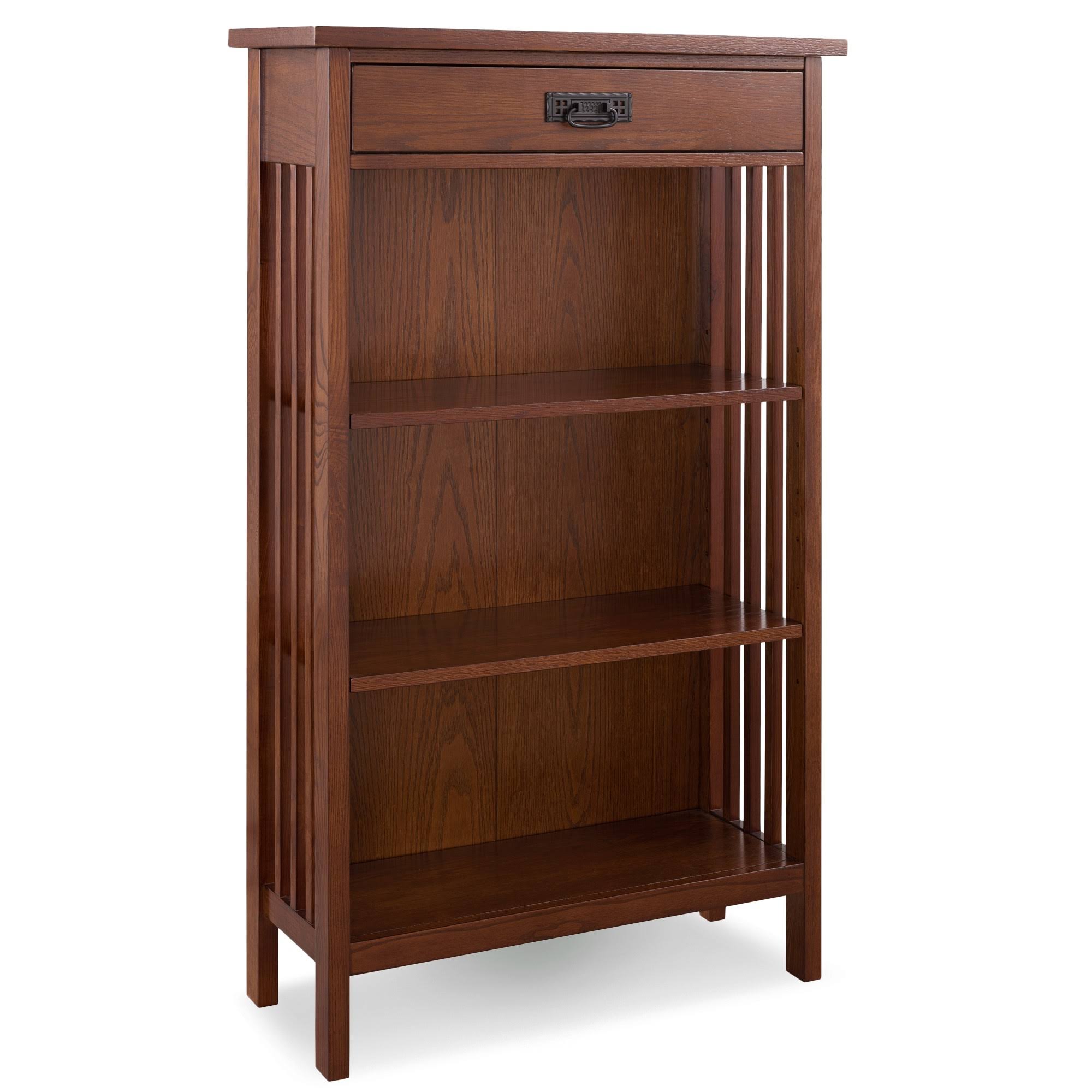Leick Furniture Mission Slatted Bookcase, Brown