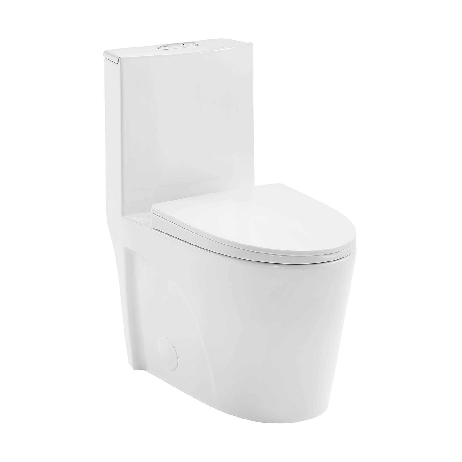 Swiss Madison St. Tropez One Piece Elongated Toilet Dual Vortex Flush 1.1/1.6 gpf with 10 Rough-In - Shop Hardware Tools Online Store