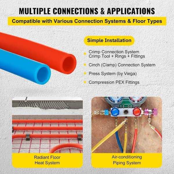 VEVOR Pex Tubing Oxygen Barrier EVOH Pex-B Radiant Floor Pex Pex Tube - Shop Hardware Tools Online Store