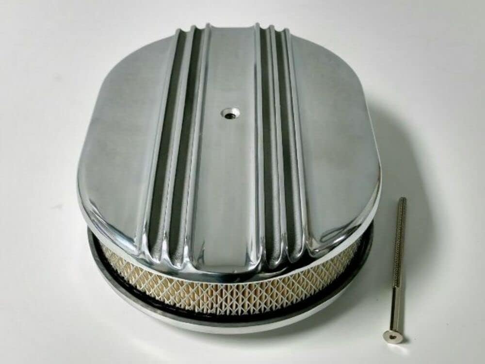 Finned Aluminum Engine Dress Up Kit, Compatible with Ford SBF V8 260 289 302 351W