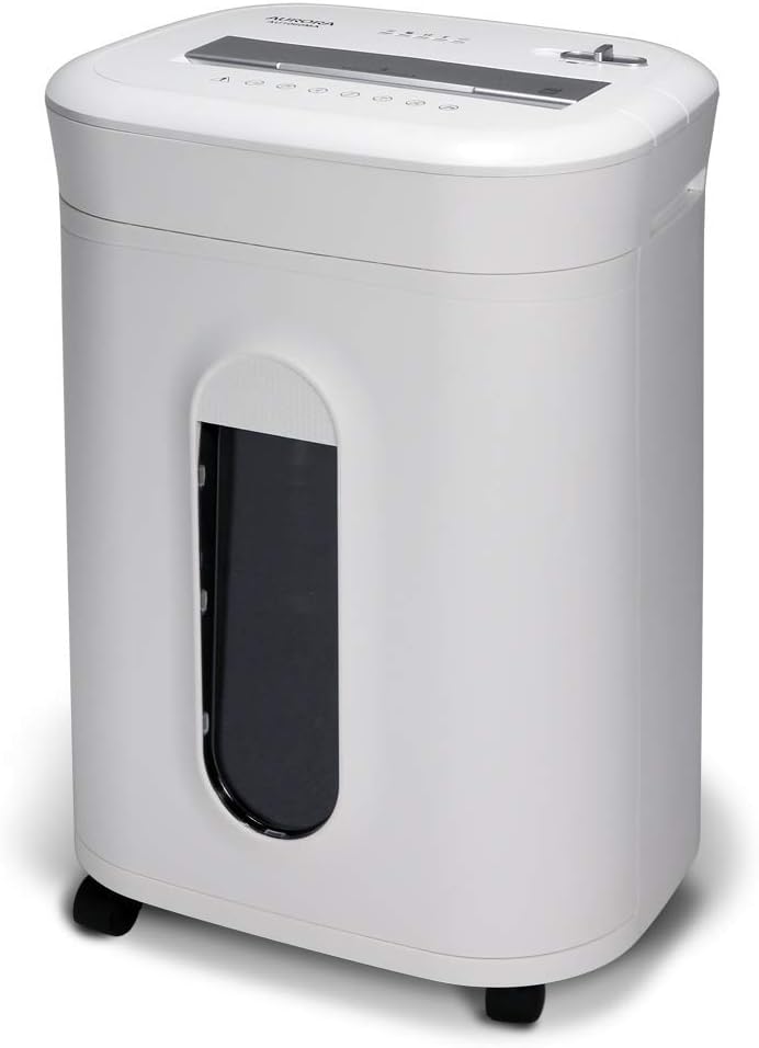 Aurora Professional Grade High Security 12-Sheet Micro-Cut Paper/ CD and Credit Card Shredder/ 60 Minutes Continuous Run Time